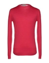 John Smedley Sweaters In Garnet