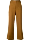 VICTORIA BECKHAM FLARED CROPPED TAILORED TROUSERS