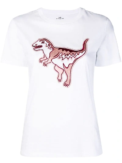 Coach 1941 Embroidered Rexy T-shirt In Optic White