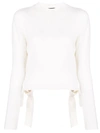 Cashmere In Love Stella Cropped Jumper In White