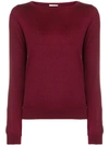 SNOBBY SHEEP SNOBBY SHEEP CASHMERE FITTED JUMPER - RED