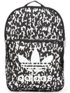 ADIDAS ORIGINALS ADIDAS PRINTED LOGO BACKPACK - BLACK