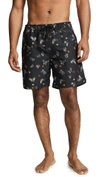 SATURDAYS SURF NYC TIMOTHY LACQUER BUTTERFLY SWIM SHORTS