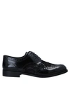 Dolce & Gabbana Day Classic Brushed Leather Brogue Shoes In Black