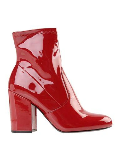 Steve Madden Red Ankle Boots