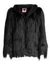 HOUSE OF FLUFF Hooded Faux Fur Jacket
