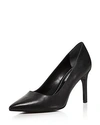 CHARLES DAVID WOMEN'S DENISE LEATHER POINTED TOE HIGH-HEEL PUMPS,2C17F128