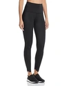 Beyond Yoga Cruz Scalloped High-waist Midi Leggings In Black