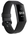 FITBIT CHARGE 3 UNISEX BLACK ELASTOMER BAND TOUCHSCREEN SMART WATCH 22.7MM