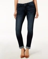 KUT FROM THE KLOTH KUT FROM THE KLOTH CATHERINE WITH RIBBON-CONTRAST HEM BOYFRIEND JEANS