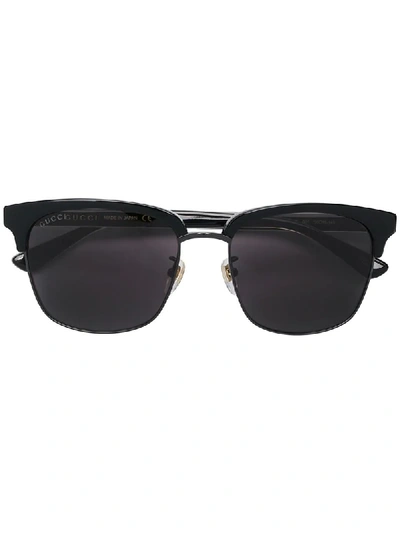 Gucci Square Framed Sunglasses In Black