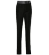 SAINT LAURENT VELVET trousers,P00326385