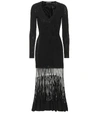 ALEXANDER MCQUEEN STRETCH RIBBED-KNIT DRESS,P00341676