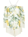 ALICE MCCALL ALICE MCCALL LE FLEUR FLORAL-PRINT PLAYSUIT - WHITE
