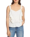 1.STATE CONTRAST-STITCHED RUFFLE CAMISOLE,8158029