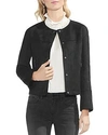 VINCE CAMUTO FAUX SUEDE SNAP FRONT JACKET,9158517
