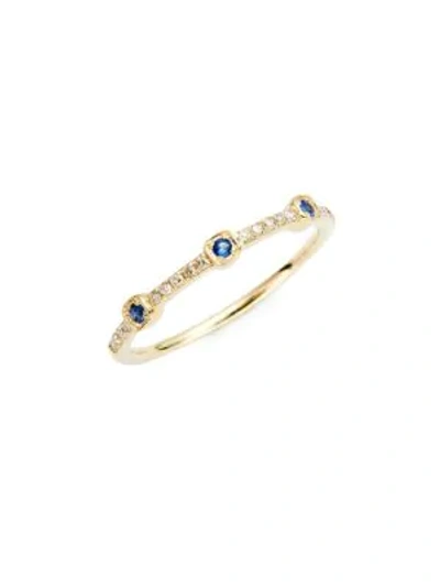 Kc Designs 14k Yellow Gold, Sapphire & Diamond Ring