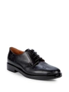 VALENTINO GARAVANI Star Print Leather Derby Shoes,0400098444598