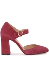 MICHAEL KORS ALANA MULBERRY SUEDE HEELED SANDAL.,10684365