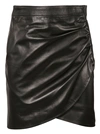 GIVENCHY WRAP FRONT MINI SKIRT,10684073