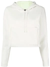 Nike Packable Tech Cropped Pullover Hoodie In White