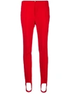 MONCLER MONCLER GRENOBLE SKINNY STRETCH TROUSERS - RED
