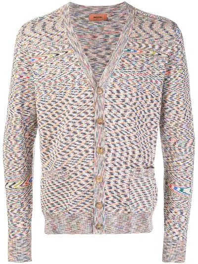 Missoni Wool Cardigan In Beige