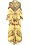 ETRO RUFFLED PRINTED SILK-CREPON AND CREPE DE CHINE MAXI DRESS