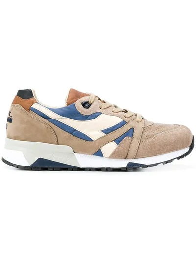 Diadora Chunky Sole Trainers In Beige