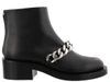 GIVENCHY CHAIN LEATHER ANKLE BOOTS,10684387