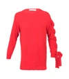 VALENTINO Red Bow Sweater,2371369941446087602