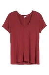 SPLENDID DEEP U-NECK TEE,RF8K340