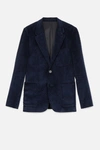 AMI ALEXANDRE MATTIUSSI HALF-LINED TWO BUTTONS JACKET,H18V01022912815542