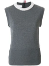 THOM BROWNE TOP AUS WOLLE