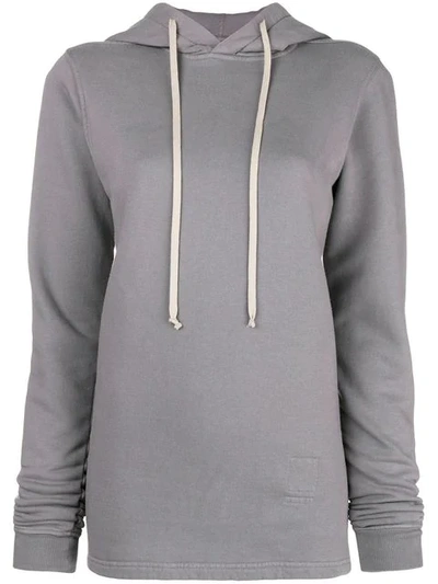 Rick Owens Drkshdw Hooded Sweatshirt In Grey