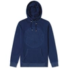 BALMAIN BALMAIN EMBOSSED LOGO POPOVER HOODY,W8H6690J179-1555