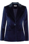 ALTUZARRA WOMAN VELVET BLAZER NAVY,AU 3616377385190763