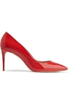 CASADEI WOMAN PATENT-LEATHER PUMPS PAPAYA,US 2243576767877569