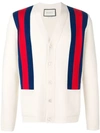 GUCCI SHOULDER STRIPES CARDIGAN