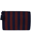 FIGUE FIGUE SOMA STRIPED POUCH - BLUE