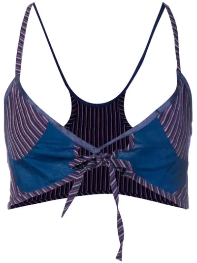 Atelier Bâba Racer Back Bralette In Blue