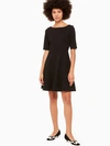 KATE SPADE LACE UP PONTE DRESS,MEDIUM