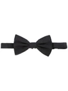 Dolce & Gabbana Patterned Silk Bow Tie In Black