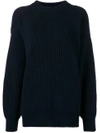 DEPARTMENT 5 DEPARTMENT 5 OVERSIZED KNIT SWEATER - BLUE