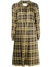 NEUL CHECKED PLEATED DRESS
