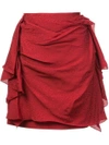 CARMEN MARCH DRAPED MINI SKIRT