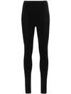 ALEXANDRA GOLOVANOFF ALEXANDRA GOLOVANOFF HIGH WAISTED CASHMERE LEGGINGS - BLACK