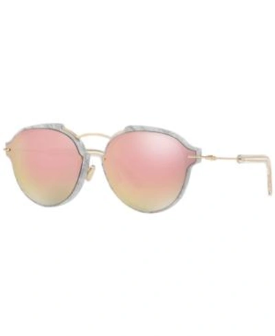 Dior Cd000755 Eclat Sunglasses In White / Gray Gradient