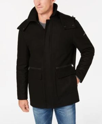 Calvin Klein Men's Duffle Coat In Black