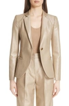 EMPORIO ARMANI METALLIC ONE BUTTON JACKET,1NG41T12006104